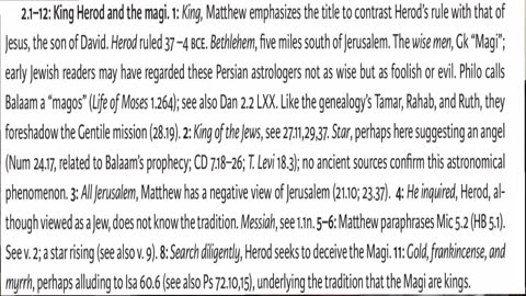 Shemos: New Testament Reading (Matthew 2:1-12)