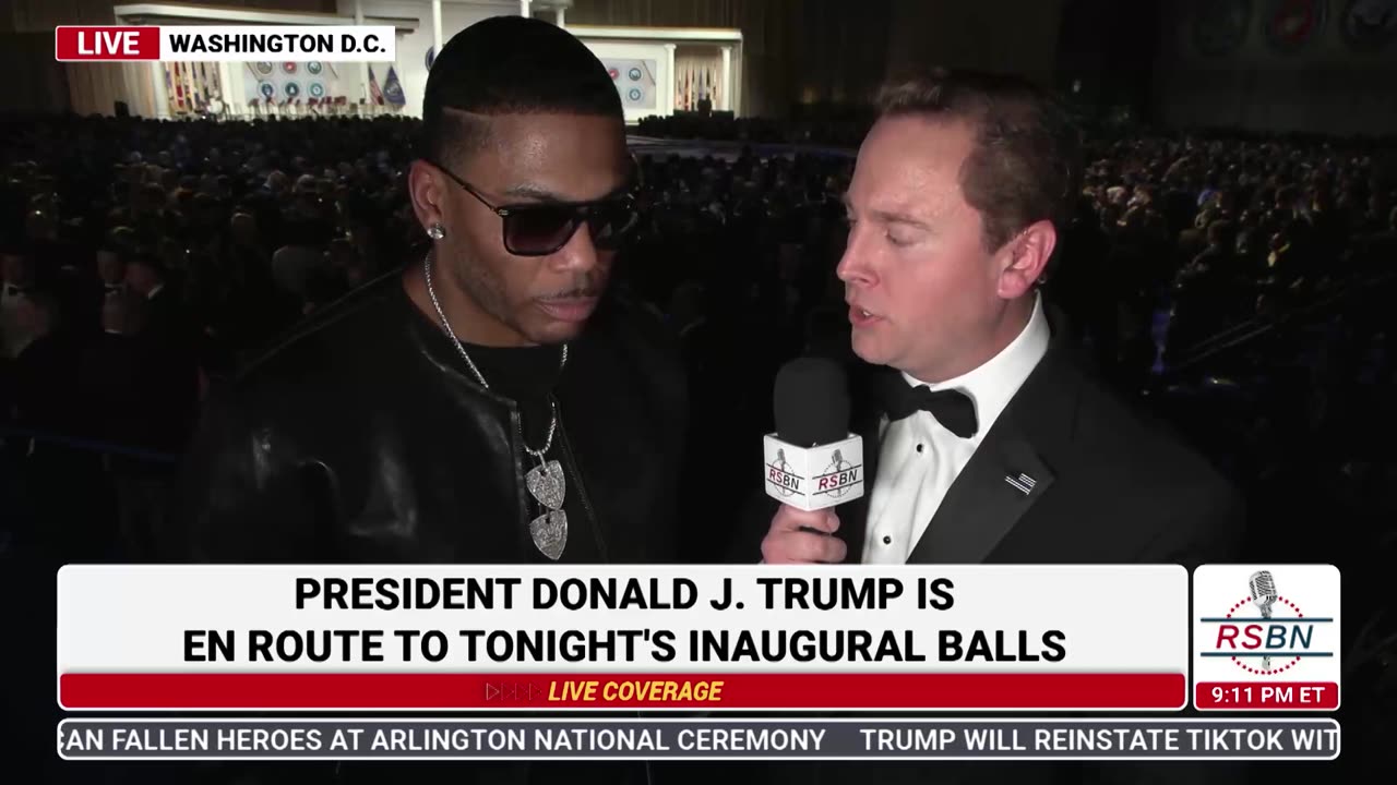 RSBN Interviews Rapper, Nelly at the Commander in Chief Ball Post Inauguration - 1/20/25