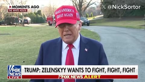 Trump just SLAMMED Zelensky as he boarded Marine One heading