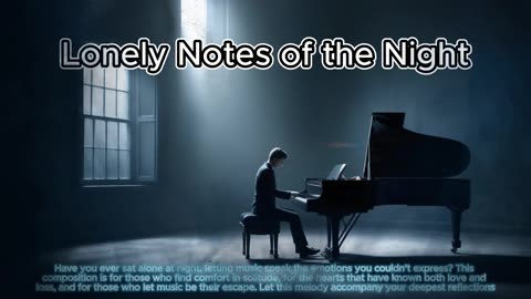 🌙 Lonely Notes of the Night | Hauntingly Beautiful & Emotional Piano Instrumental