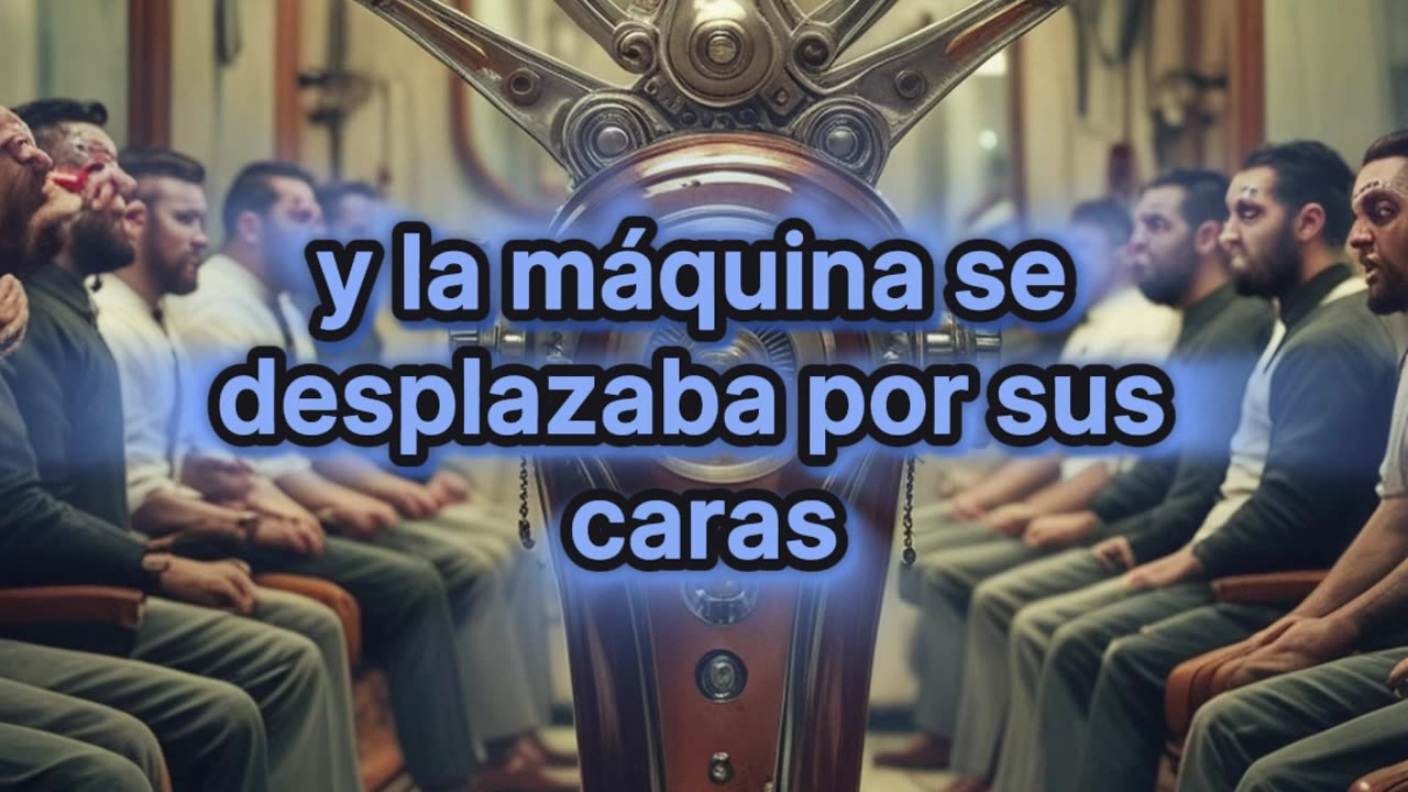 El peculiar invento que buscó afeitar a más de 10 hombres simultáneamente.