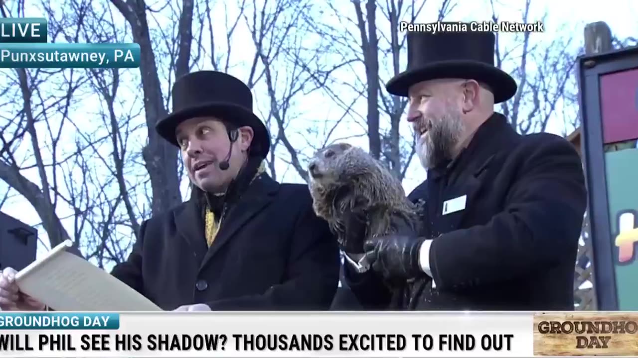 Punxsutawney Phil Saw His Shadow — Six More Weeks of Winter