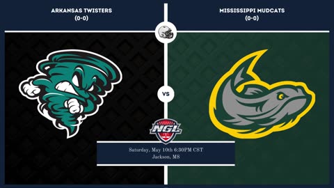 Arkansas Twisters vs. Mississippi Mudcats | National Gridiron League