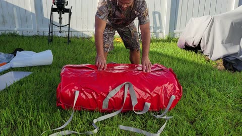 Saturn SD415 inflatable boat unboxing and setup