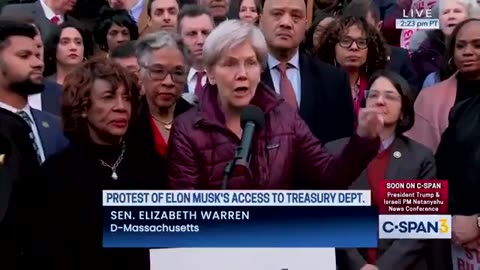 Elizabeth Warren claims that Elon Musk is “seizing power from the American people.”