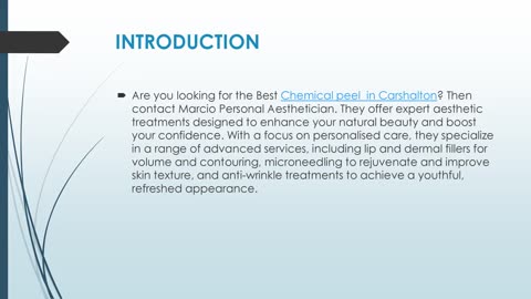 Best Chemical peel in Carshalton