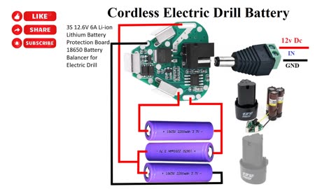 Cordless Electric Drill Battery