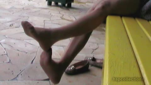 A lady friend's long n lean tan nylon legs...