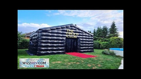 20FT Giant Black Portable Disco Mobile Night Club Inflatable Party Tent Review