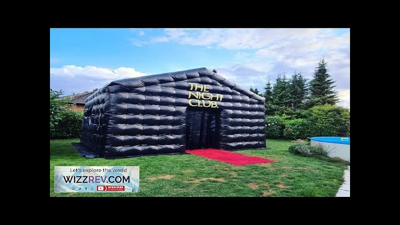 20FT Giant Black Portable Disco Mobile Night Club Inflatable Party Tent Review