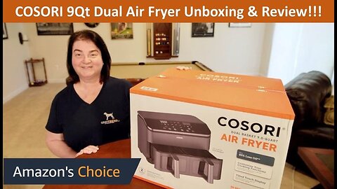 Air Fryer - COSORI 9 Qt. Dual Basket Unboxing & Review! #airfryer #cosori #kitchengadgets