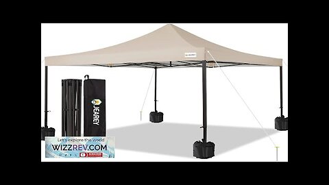 JEAREY Upgraded 10x10 Pop Up Canopy Tent Heavy Duty Outdoor Canopy Review