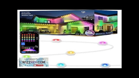 Permanent Outdoor Christmas Lights for House Roof Year Round 100ft RGB+IC Outdoor Review