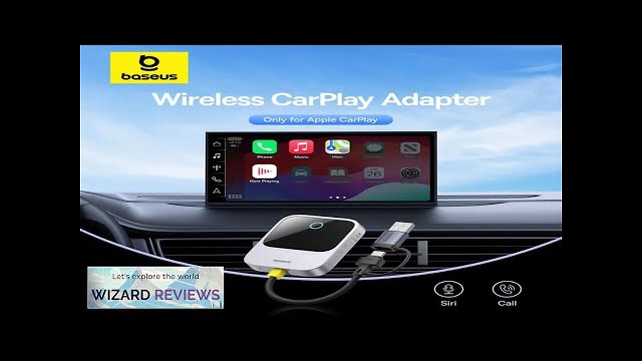 Baseus CarPlay Wireless Adapter Smart CarPlay Box IOS Wired to Wireless Car Review