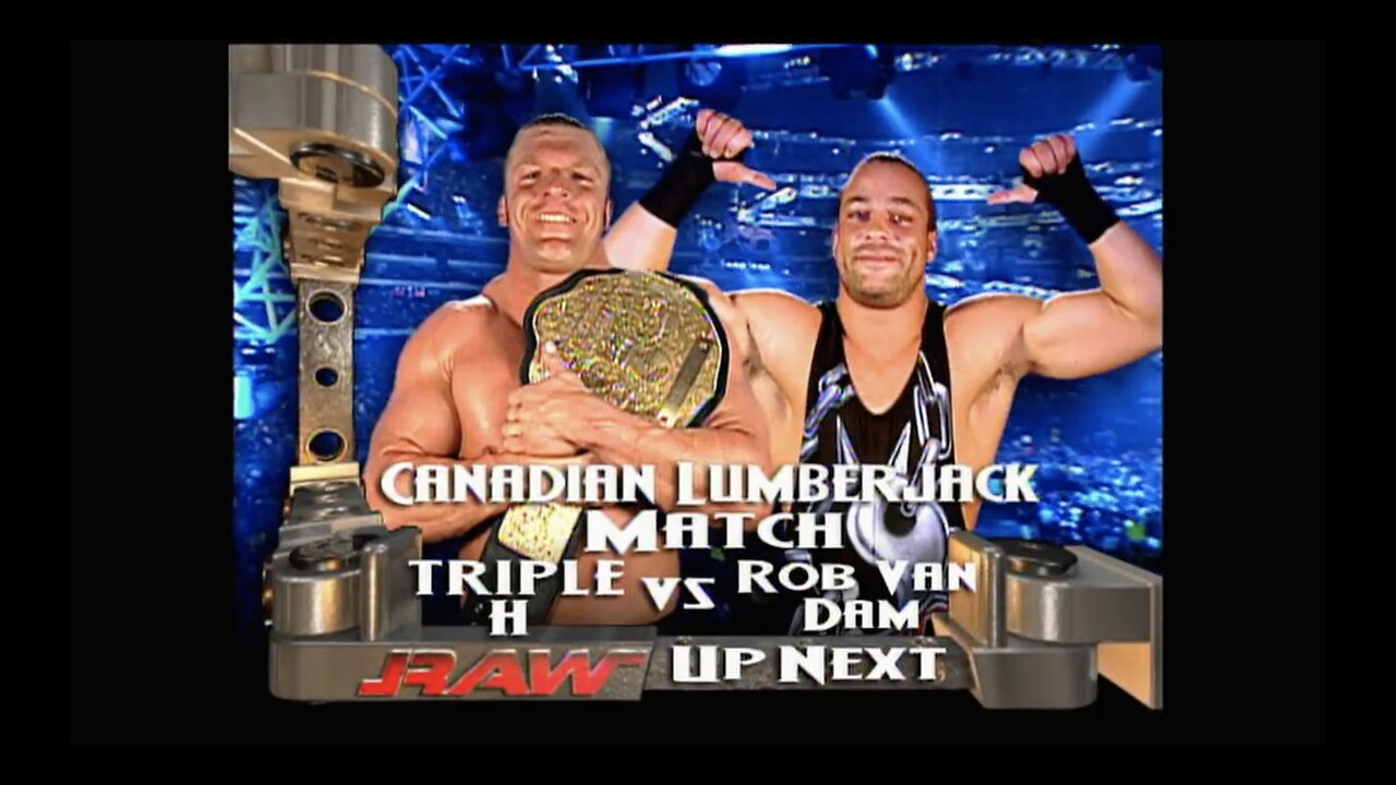 Triple H vs Rob Van Dam - Canadian Lumberjack Match (Full Match)