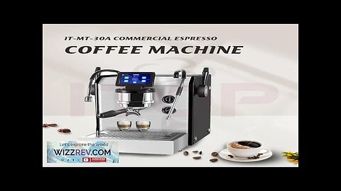 ITOP 9Bar Semi-Automatic Espresso Machine Maker LCD Touch Screen Precise Temperature Control Review