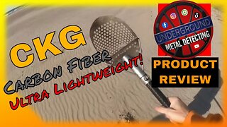 Check out the latest CKG Ultra Lightweight Carbon Fiber Beach Scoop! (Metal Detecting gear review)