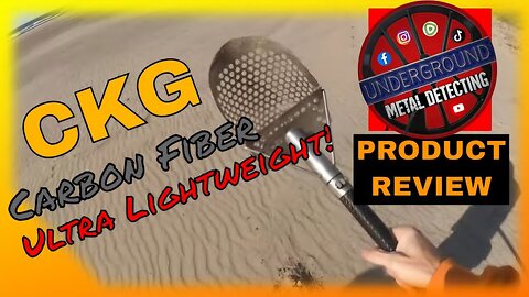 Check out the latest CKG Ultra Lightweight Carbon Fiber Beach Scoop! (Metal Detecting gear review)