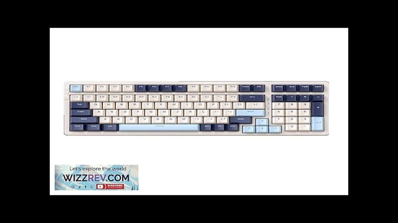 WOLF OF WILDERNESS K8 100 Keys Wireless bluetooth Mechanical Gaming Keyboard Tri-mode Review