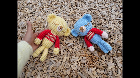 Crochet sleepy bear amigurumi