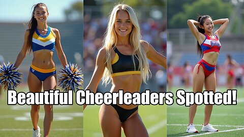 Cheerleader Girls Performing Amazing Stunts & Dance Routines