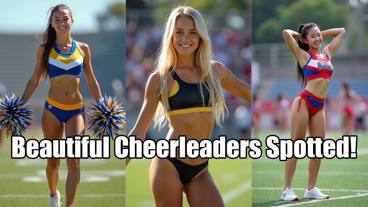 Cheerleader Girls Performing Amazing Stunts & Dance Routines