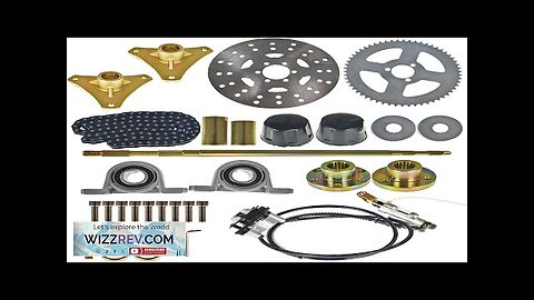 29" Go Kart Rear Axle Kit with Brake Assembly Chain Sprocket T8F Review