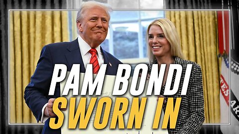 BREAKING Pam Bondi Sworn In As US Attorney General