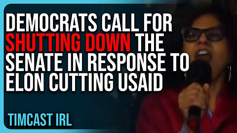 Democrats Call For SHUTTING DOWN The Senate In Response To Elon & DOGE Cutting USAID