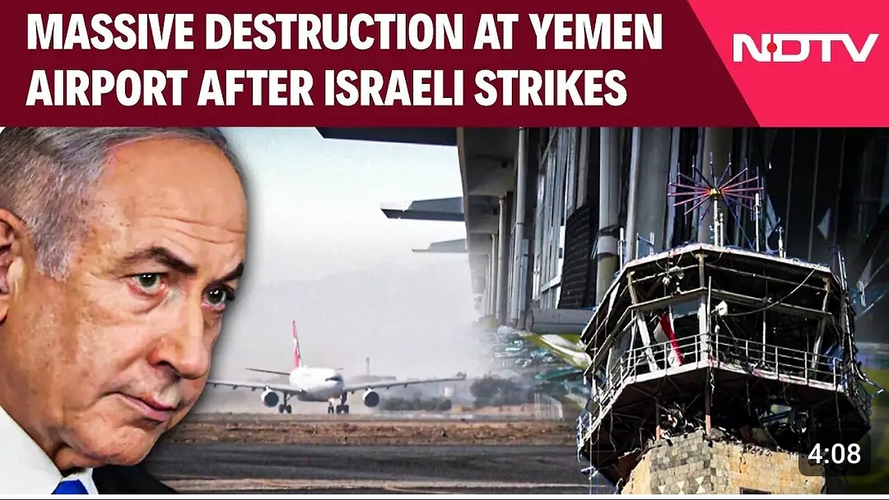 Israel Today Latest News | Destruction At Yemen International Airport Following Israeli Strikes