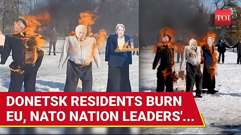 Putin Gets 'Good News' From Donetsk; Residents Reject West's Agenda, Burn EU, NATO Leaders' Effigies