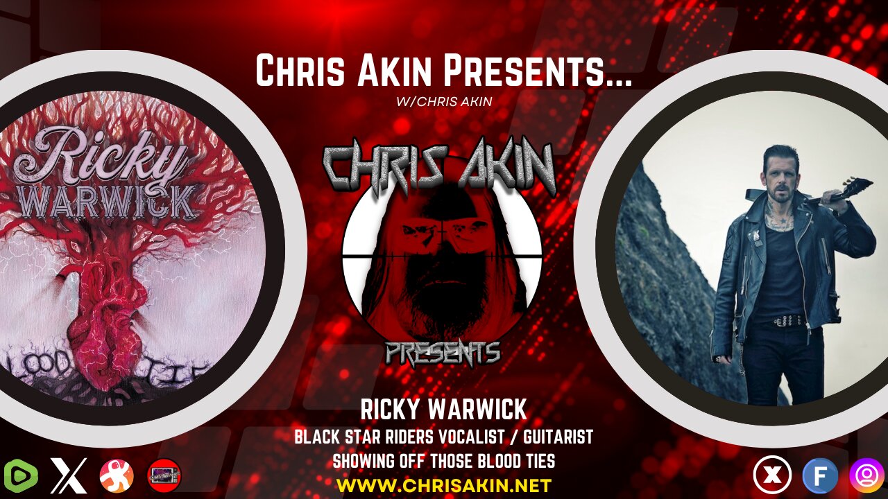 Ricky Warwick Unleashes BLOOD TIES & Black Star Riders Dirt! (Commercial Free)