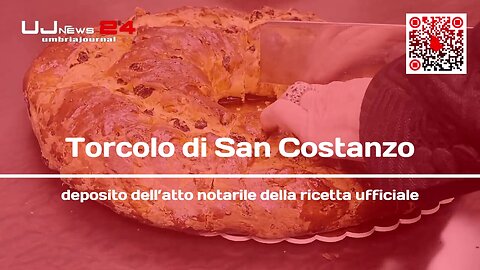 Torcolo di San Costanzo deposito dell’atto notarile della ricetta ufficiale