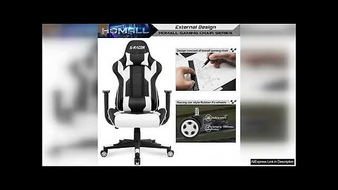 Gaming Chair Office Chair High Back Computer Leather Desk Chair Racing Executive Review