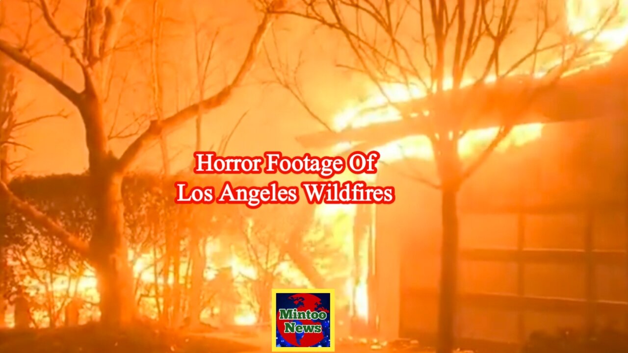 Raw footage captures horror of Los Angeles wildfires