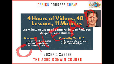 Mushfiq Sarker – The Aged Domain Course