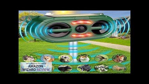 Outdoor Solar Powered Animal Repeller2024 New Ultrasonic Animal RepellentUltrasonic Review