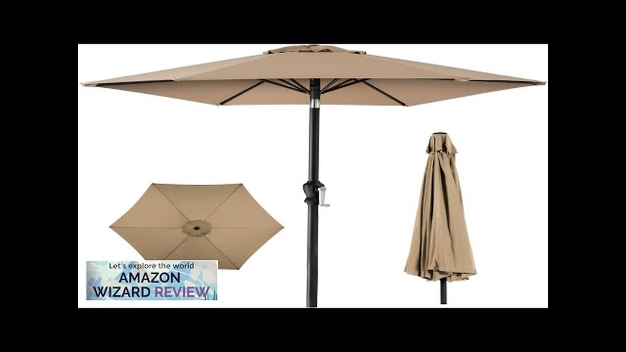 Best Choice Products 10ft Outdoor Steel Polyester Market Patio Umbrella w/Crank Easy Review