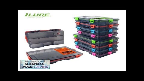 ILURE Fishing Tackle Box Large Capacity Waterproof Fishing Accessories Fish Hook Storage Review