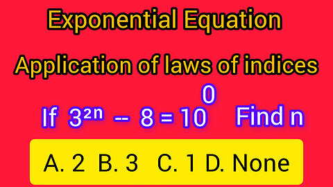 Exponential Equation 1