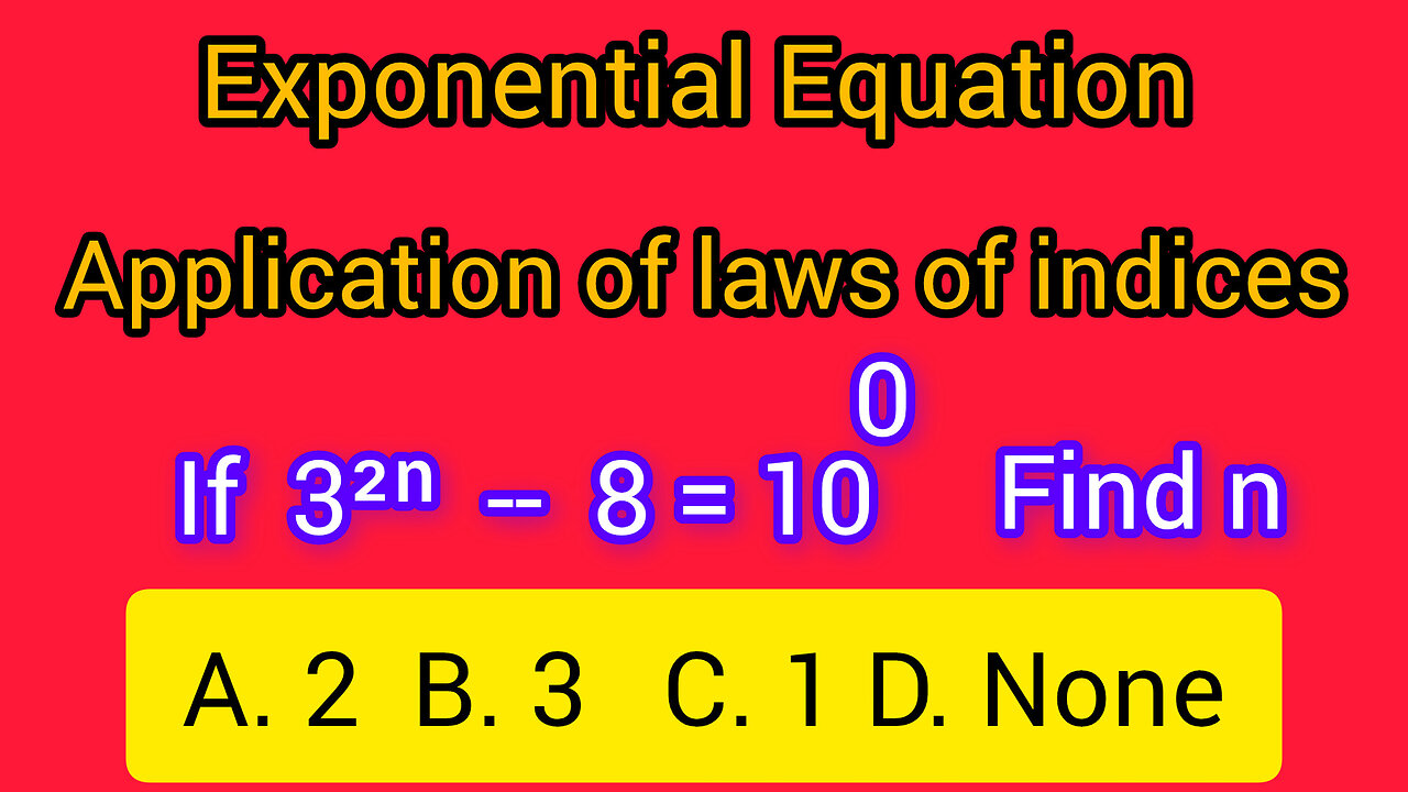 Exponential Equation 1