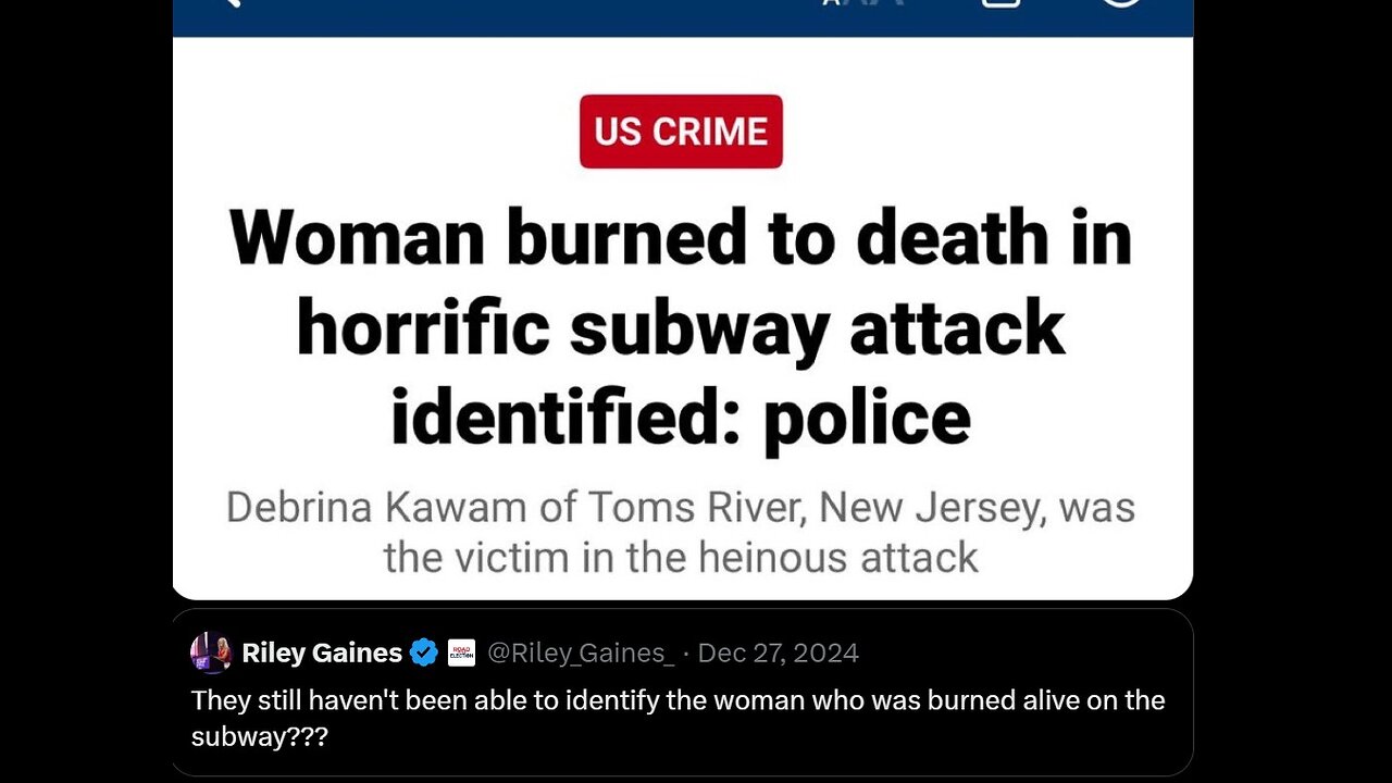 Victim an illegal burned to death on NYC subway identified NYC has a brand