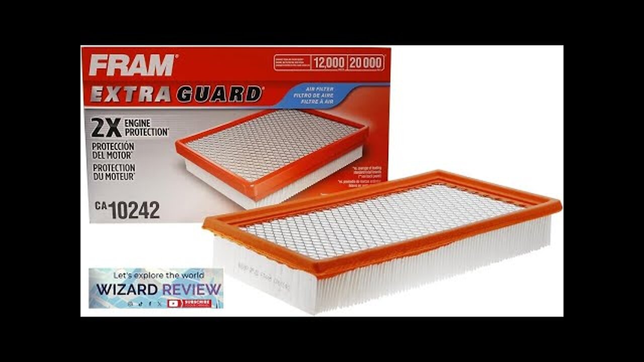 FRAM Extra Guard CA10242 Replacement Engine Air Filter for Select Ford Lincoln Review