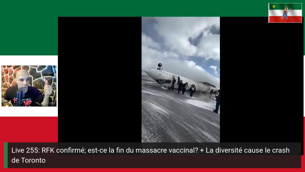 Live 255: RFK confirmé; est-ce la fin du massacre vaccinal? + La diversité cause le crash de Toronto