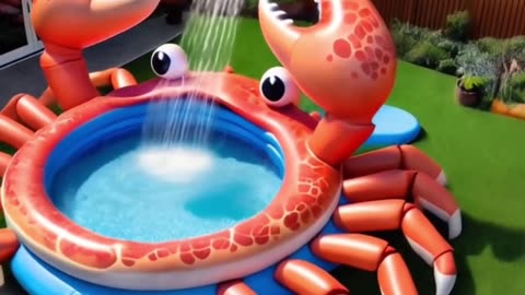 Inflatable sea creature shaped pools! 👏👏👏