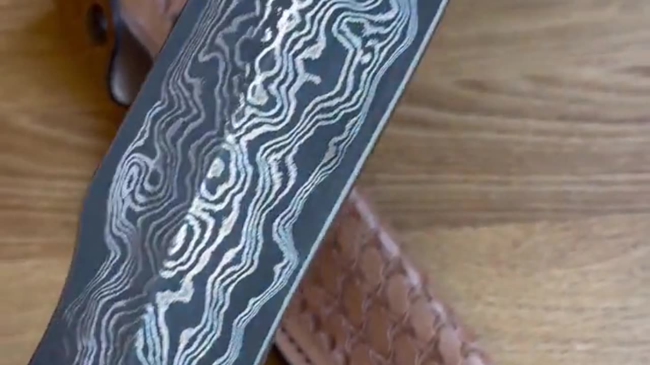 Damascus Outdoor Knife