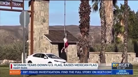 BREAKING: Mexican is arrested at Hart Memorial Park for removing a U.S. flag