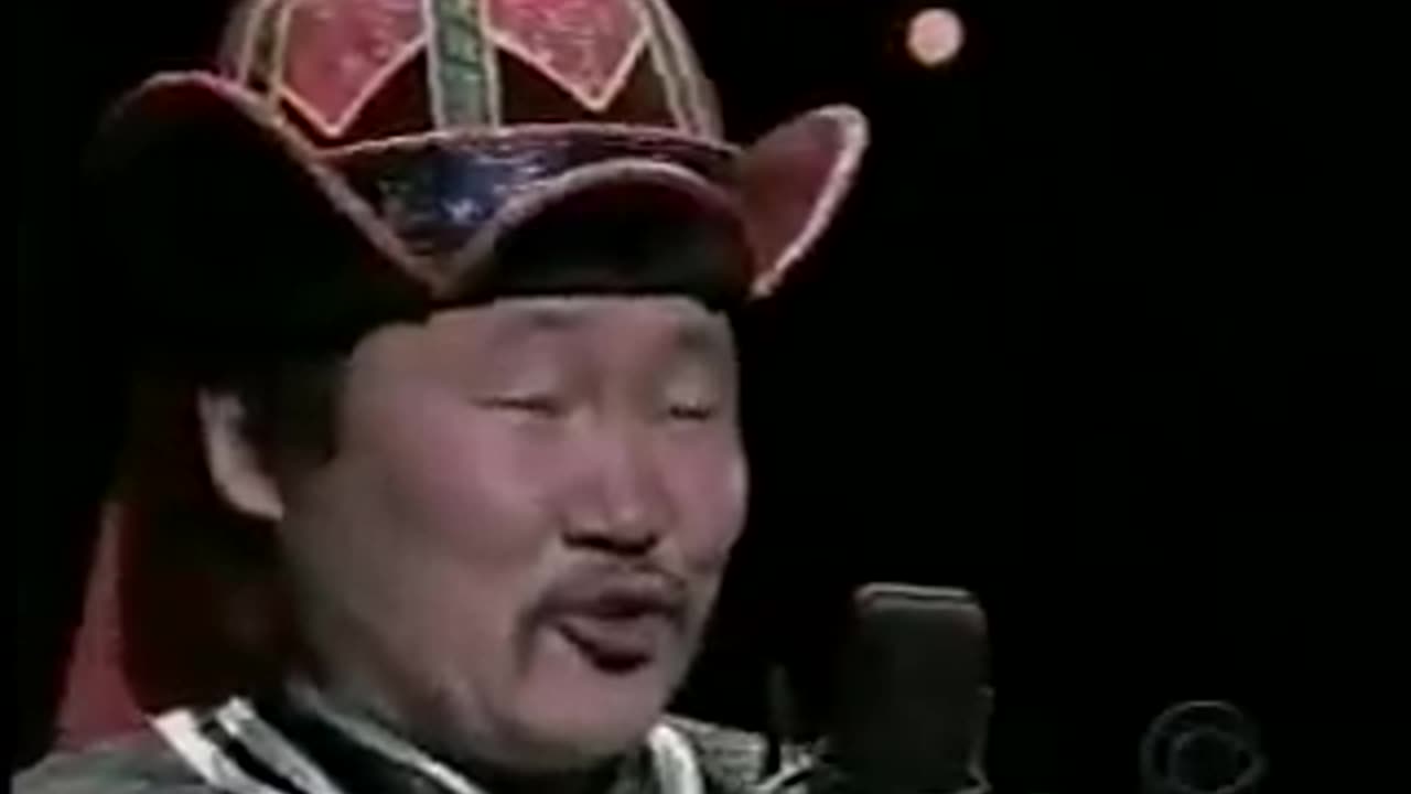 Kongar-ol Ondar on David Letterman's Late Show tuvan/mongolian folk