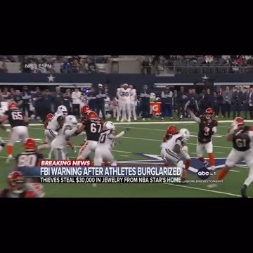 BREAKING: The FBI has issued a warning to NFL, NBA, and NHL athletes about organized crime groups ta