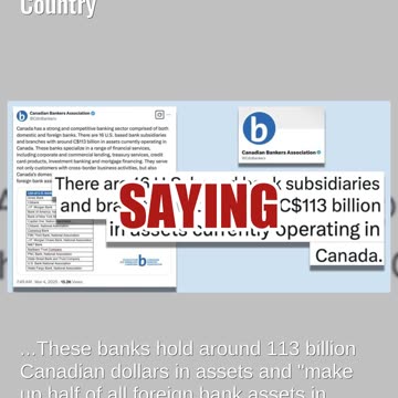 Fact Check: Canada Does NOT Bar American Banks From Operating In Country